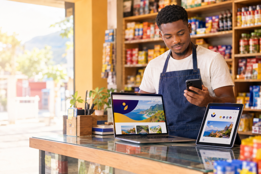 Présence digitale d'une entreprise sur plusieurs plateformes